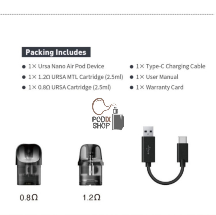 پاد سیستم اورسا نانو ایر لاست ویپ LOST VAPE URSA NANO AIR