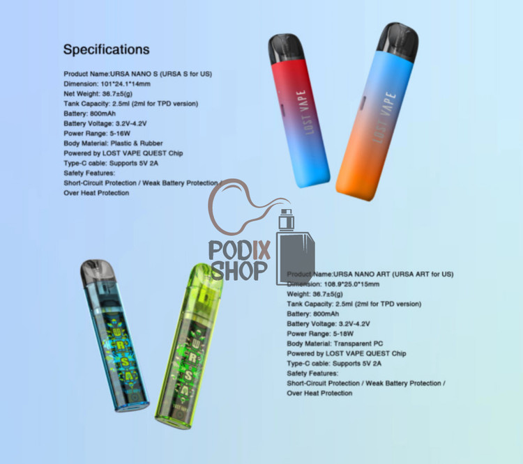 پاد اورسا نانو آرت لاست ویپ Lost Vape Ursa Nano Art