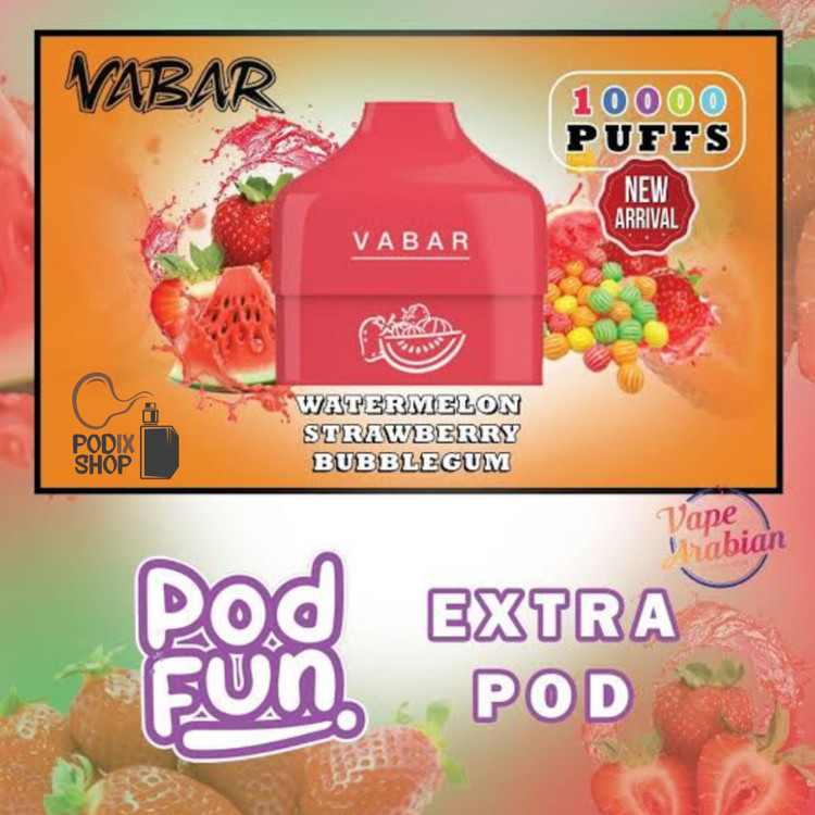 کارتریج پاد یکبار مصرف پاد فان وابار (۱۰طعم) CARTRIDGE VABAR PODFUN