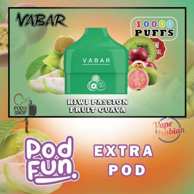 کارتریج پاد یکبار مصرف پاد فان وابار (۱۰طعم) CARTRIDGE VABAR PODFUN