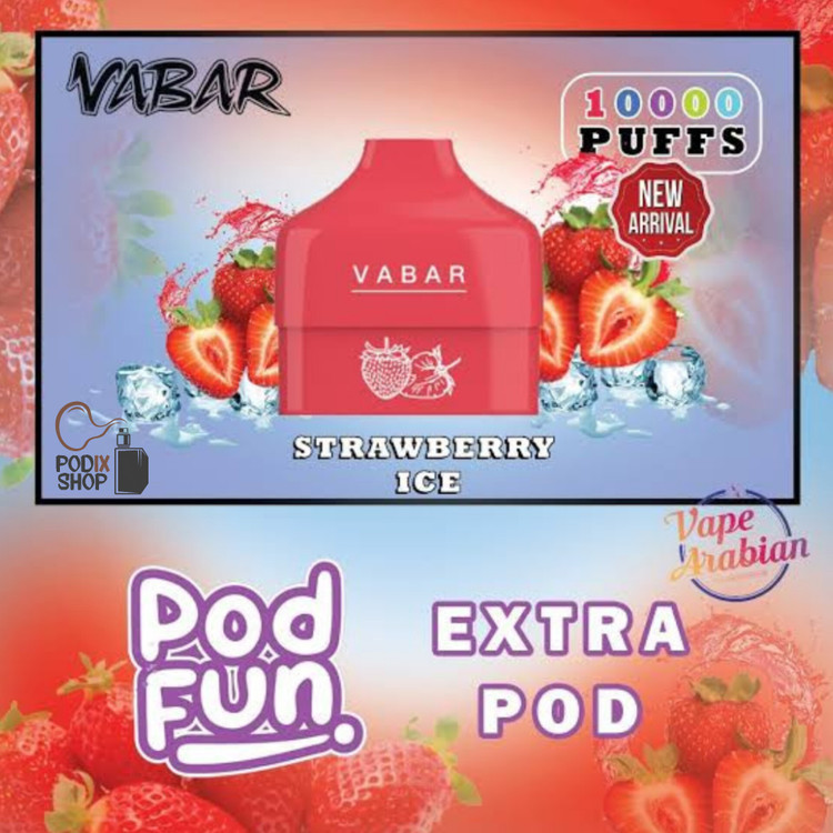 کارتریج پاد یکبار مصرف پاد فان وابار (۱۰طعم) CARTRIDGE VABAR PODFUN