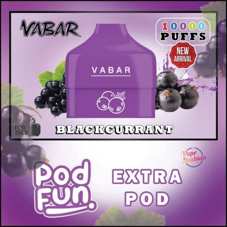 کارتریج پاد یکبار مصرف پاد فان وابار (۱۰طعم) CARTRIDGE VABAR PODFUN