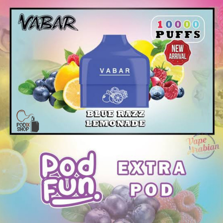 کارتریج پاد یکبار مصرف پاد فان وابار (۱۰طعم) CARTRIDGE VABAR PODFUN