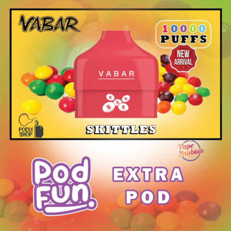 کارتریج پاد یکبار مصرف پاد فان وابار (۱۰طعم) CARTRIDGE VABAR PODFUN