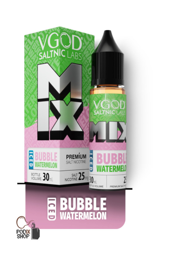 سالت ویگاد آدامس هندوانه یخ (30 میل) VGOD MIX BUBBLE WATERMELON