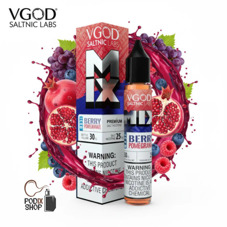سالت ویگاد توت انار یخ (30میل) VGOD MIX ICED BERRY POMEGRANATE