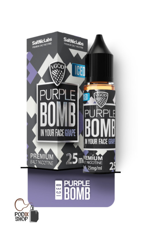 سالت ویگاد بمب انگور یخ (30میل) VGOD PURPLE BOMB ICE