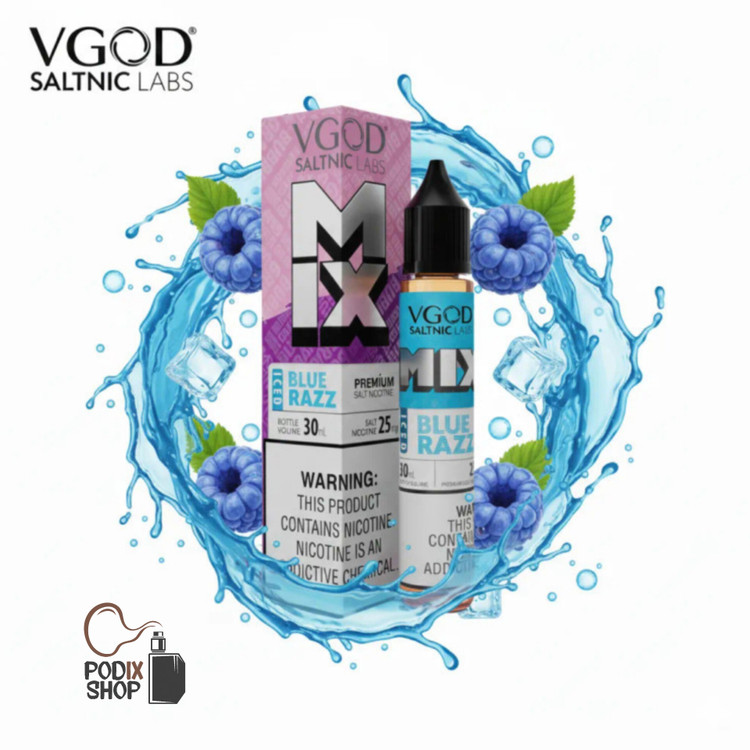 سالت ویگاد بلوبری تمشک یخ (30 میل) VGOD MIX BLUE RAZZ ICED