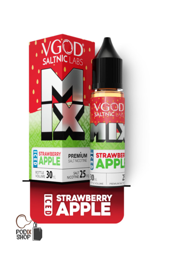 سالت ویگاد توت فرنگی سیب یخ (30میل) VGOD MIX ICED STRAWBERRY APPLE