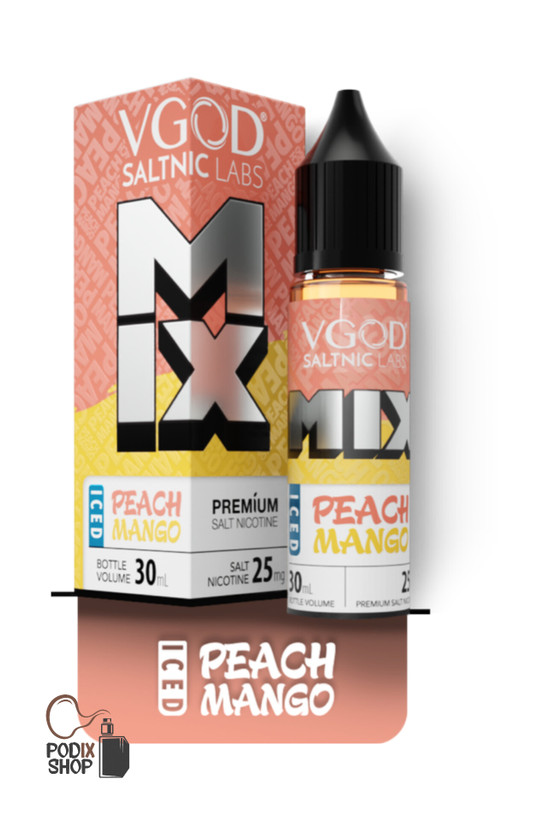 سالت ویگاد هلو انبه یخ (30 میل) VGOD MIX PEACH MANGO ICED