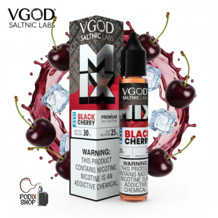 سالت ویگاد گیلاس سیاه یخ (30میل) VGOD MIX ICED BLACK CHERRY