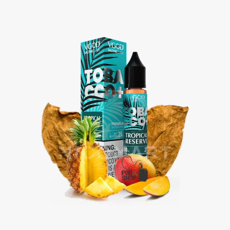 سالت ویگاد تنباکو آناناس انبه (30میل) VGOD TOBACCO PLUS TROPICAL RESERVE