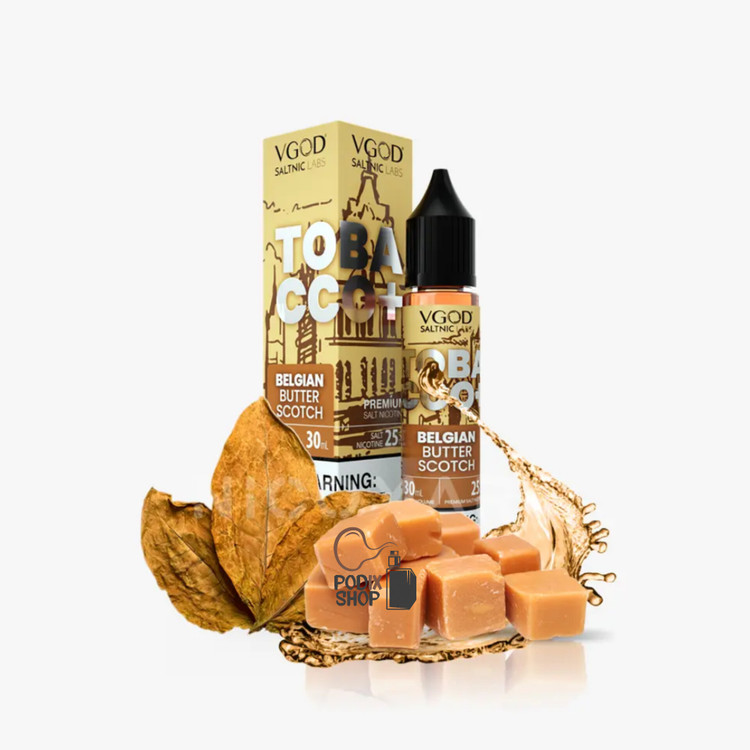 سالت ویگاد تنباکو تافی کره ای (30میل) VGOD TOBACCO PLUS BELGIAN BUTTERSCOTCH