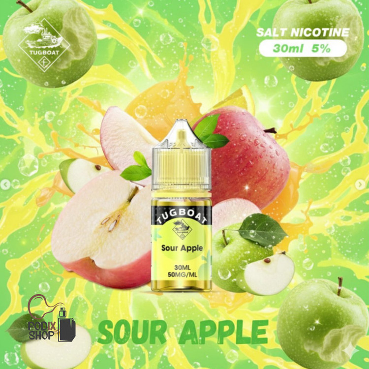سالت تاگبوت سیب ترش (۳۰میل) TUGBOAT SOUR APPLE SALT