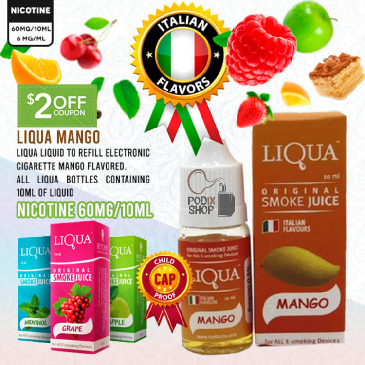 جویس لیکوآ طعم انبه (10 میل) LIQUA MANGO