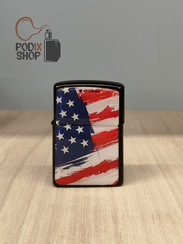 فندک زیپو اورجینال طرح پرچم آمریکا ZIPPO