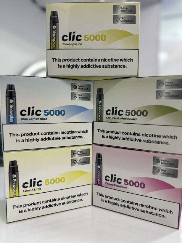 پاد یکبارمصرف اسنوپلاس کلیک ۵۰۰۰ پاف CLIC SNOWPLUS