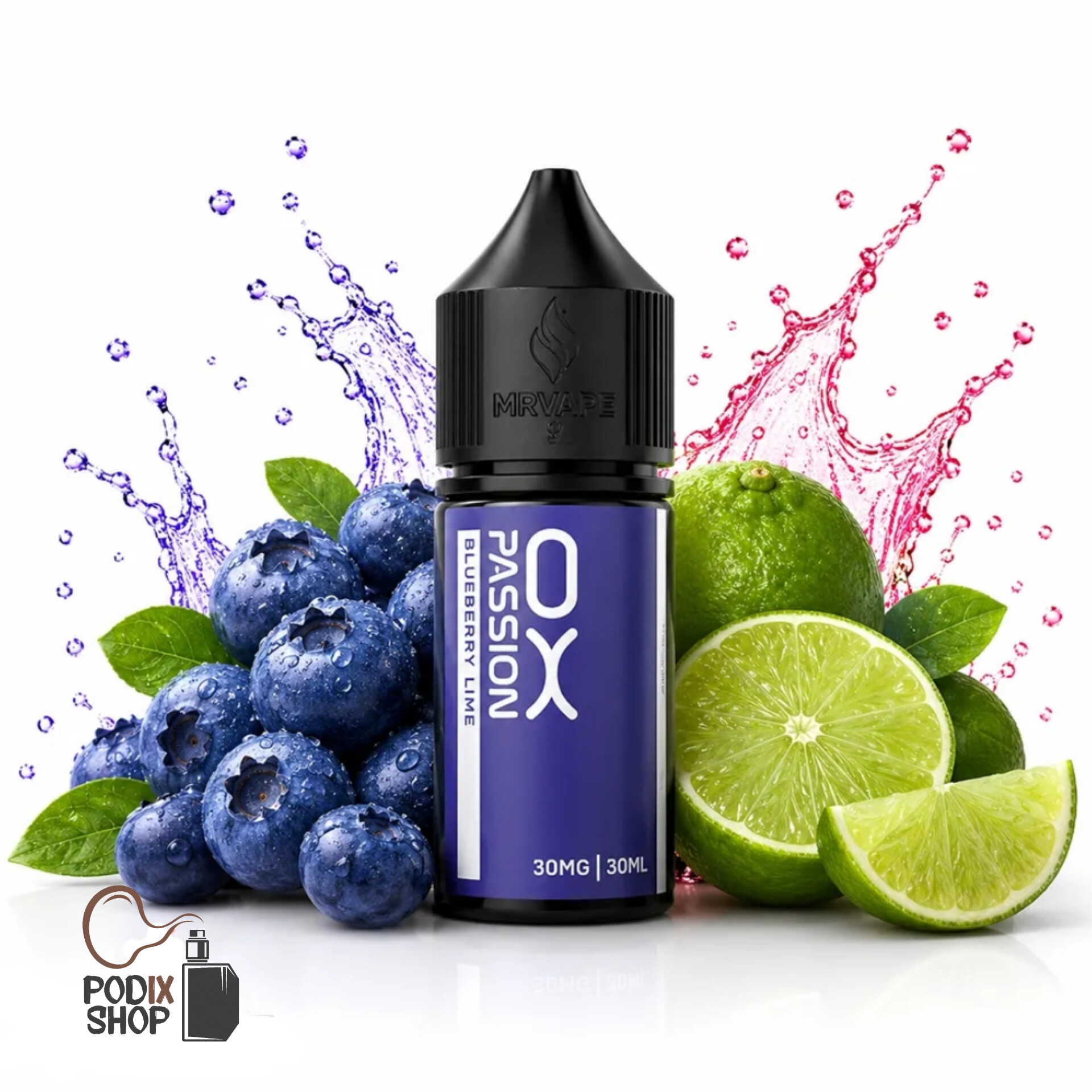 سالت اکسوا بلوبری لیمو (۳۰میل) SALT OX PASSION BLUEBERRY LIME